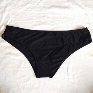 NWT Rose Gal , swim suit bottoms, black, hipsters